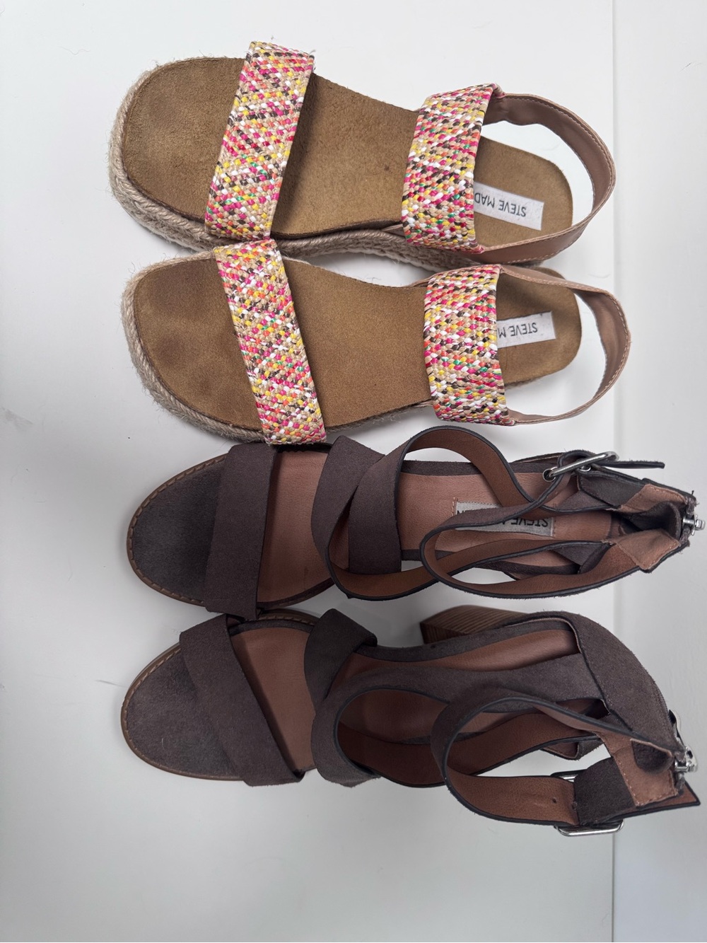 2 pairs of Steve Madden Shoes women size 8